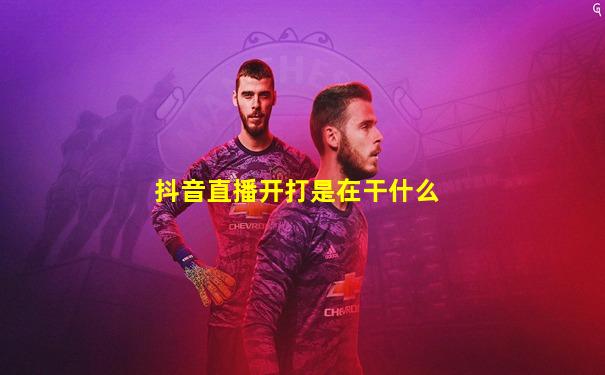 抖音直播开打是在干什么