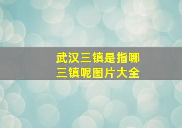 武汉三镇是指哪三镇呢图片大全